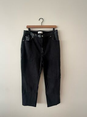 Abercrombie & Fitch Black High-Rise Straight Jeans